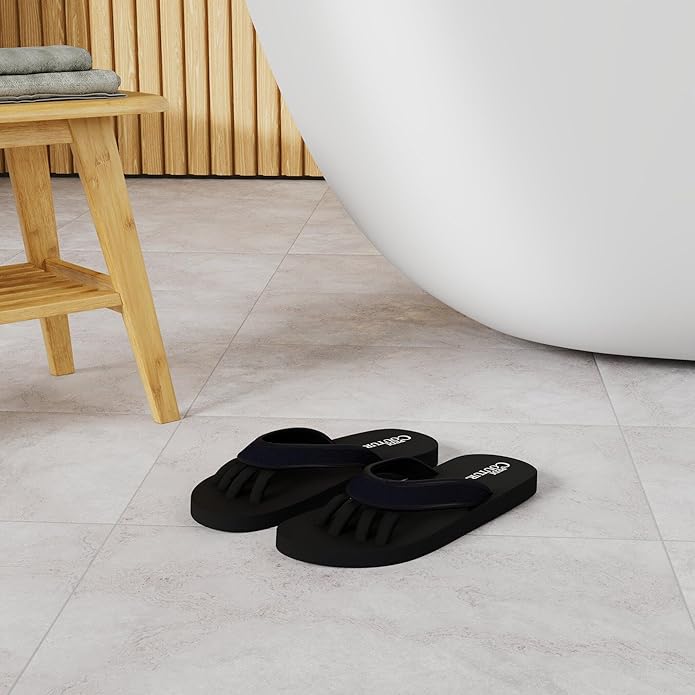 Pedi Couture Pedicure Sandals with Built In Toe Separators for Women - Comfortable Spa Style Flip Flops for Home, Salon, Yoga & Gym Use