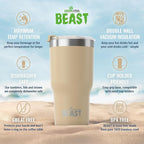 Beast 30 oz Tumbler Stainless Steel Vacuum Insulated Coffee Ice Cup Double Wall - Image 6
