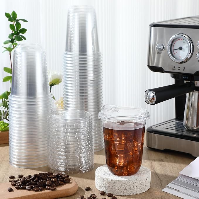 Baderke Clear Plastic Cups - Image 2