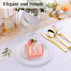 Bestluck 100PCS White Plastic Dessert Plates 7inch - Image 4