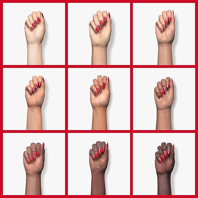 ella+mila Professional, Quick Dry, Long-Lasting & Chip-Resistant Red Nail Polishes (Kiss Kiss - 0.45 fl oz)