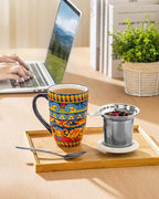 vancasso 18 Oz Tea Infuser Mug - Image 6