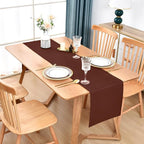 Farmhouse Chocolate Table Runner Dining Table Runners 72 Inches Long Coffee - Image 2