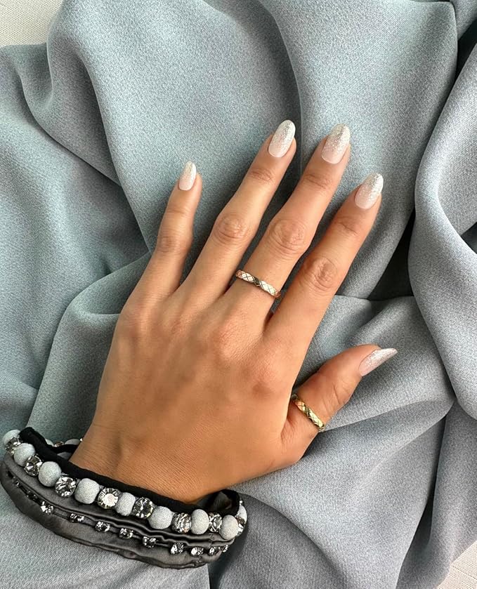 NOVA, Female Founded, Semi Cured Gel Nail Strips (Co-Star) - The 10 Minute Manicure. Salon-Quality, Works with Any Nail Lamp, Easy to Apply & Remove - Incl. Nail File & Wooden Stick (Co-Star)