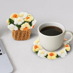 Crochet Flower Coasters, Handmade Bouquet Coasters - Image 6