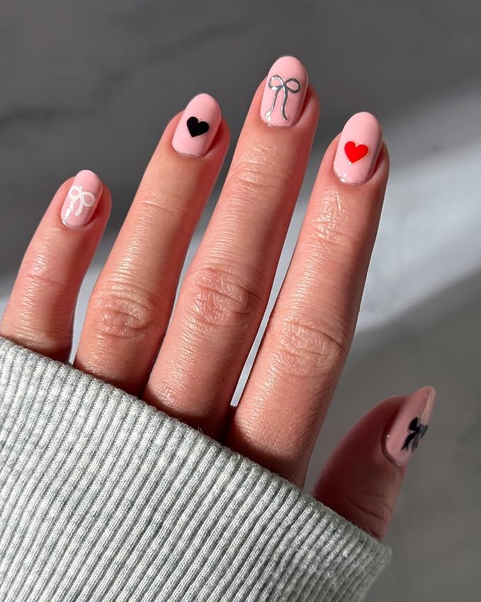 Deco Beauty Coquette Nail Stickers - Lightweight & Easy-to-Apply Nail Art with Cute & Trendy Designs - Durable & Long-Lasting Nail Stickers for Women, Ideal for DIY Manicures