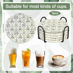 Boho Cotton Coasters Set of 6 - Image 2
