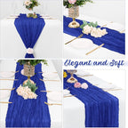 16 Pack Royal Blue Cheesecloth Table Runners 20x120 Inch Gauze Table Runner - Image 3