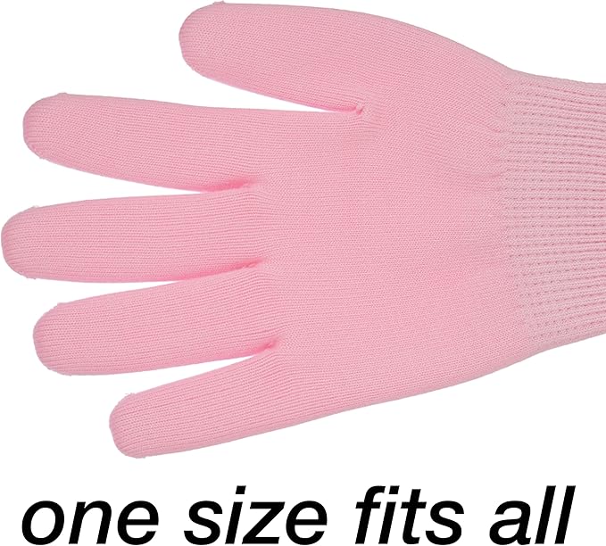 Gel Spa Moisturizing Gloves - 1 Pair Spa Gloves Infused with Essential Oils to Soften Skin & Lock in Moisture | Gel Gloves for Dry, Cracked Hands
