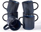 famiware Coffee Mug Set for 6, Star 16 oz Catering Mugs Cup Set by Famiware