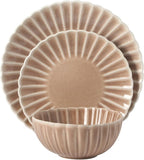 Gibson Elite Peach Orchard 12-Piece New Bone China Dinnerware Set Service - Image 9