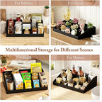 SZQINJI Coffee Condiment Organizer Holder 10-Compartment Black | Coffee - Image 7