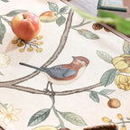 bilin gaier Designer Vintage Linen Table Runner, Floral Fruit Pattern, Dining - Image 4