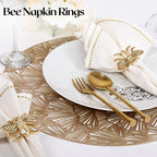 ALPHA Living HOME Decorative Bee Napkin Rings - Image 7