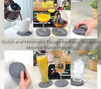 Stone Coasters Slate Set of 2, Stone Drying Mat - Image 4