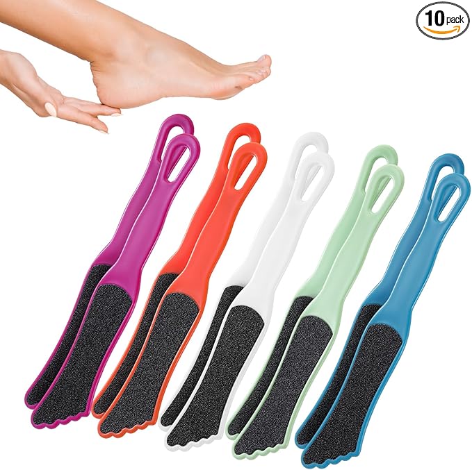 10 Pack Foot File Callus Remover with Double Sided Pedicure Tools for Feet Professional Sander for Dead Skin Foot Scrubber Rasp for Women Men Family Feet Beauty Spa