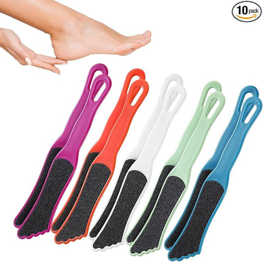 10 Pack Foot File Callus Remover with Double Sided Pedicure Tools for Feet Professional Sander for Dead Skin Foot Scrubber Rasp for Women Men Family Feet Beauty Spa
