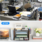 Desk Organizer, 4-Tier Desktop File Organizer - Image 5
