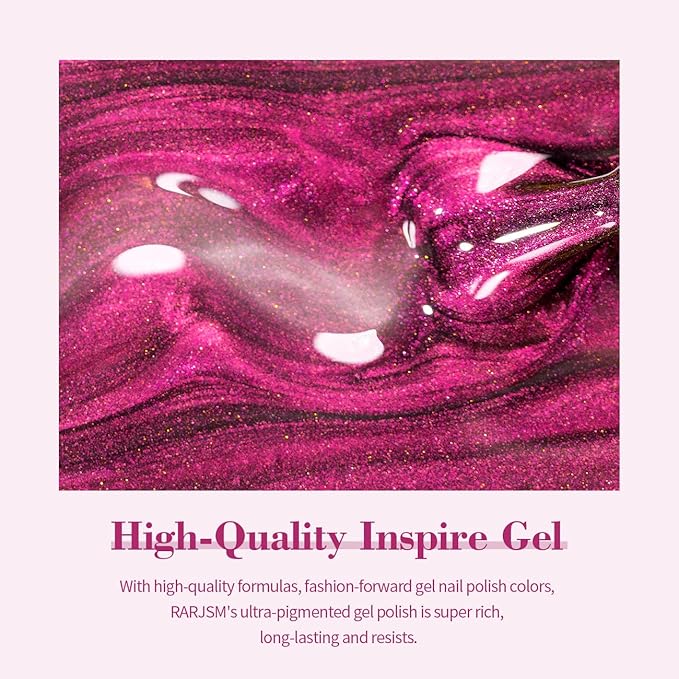 RARJSM Cat Eye Gel Nail Polish Orange to Purple Glitter Velvet Cateye Gel Polish with Magnet Stick Reflective Chameleon Shimmer UV LED Curing Requires Soak Off for Home Salon Nail Art Manicure 15ml
