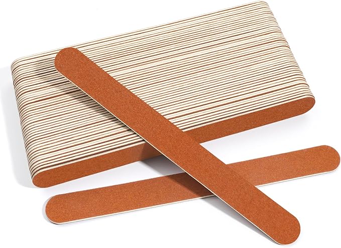 CANVALITE Nail File Large Emery Boards for Nails,180 Grit Nail Files for Natural Nails, Thin Emory Nail File Pack Manicure Tool for Home Use 50PCS