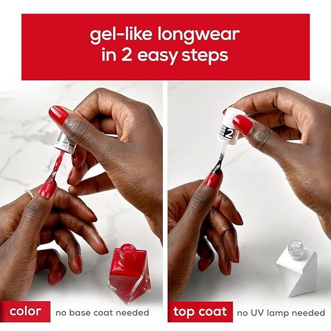 essie gel couture, Long-Lasting Nail Polish, Vegan, Be Dazzled, Green, Bling It, 0.46 fl oz