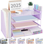 Desk Organizer, 4-Tier Desktop File Organizer by OPNICE
