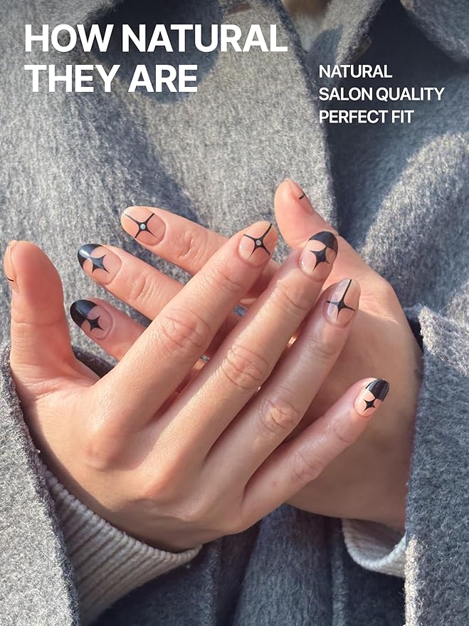 UUUUU. Semi Cured Gel Nail Strips (Spring Collection) - 100% Real Gel, Long-Lasting & Easy to Apply & Remove, works any UV/LED Lamps - Spring 2025, Nail inspo,Nail Art Stickers (UGN123 Stileto)
