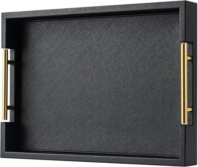 Black Rectangle Serving Tray by SYYSY