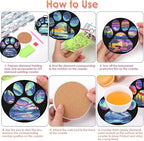 ijbnhd 8 Pcs Aurora Diamond Art Coasters Kits - Image 6