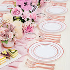 WELLIFE Rose Gold Plates, cups and cutlery - Image 9