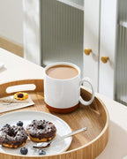 MALACASA 16oz Ceramic Coffee Mugs Set of 4, Stackable Coffee Cups - Image 9