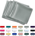 P Pothuiny 12 Pcs Silver Satin Napkins 17 x 17 Inch, Satin Cloth Napkins | - Image 6