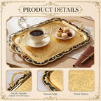 3 Pack Metal Serving Trays - Image 7