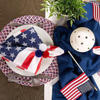 wonlex Patriotic Napkin Ring Holders - Image 3
