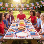 350 Pcs 4th of July Party Decorations 12 inch Disposable Patriotic Oval Plates - Image 7