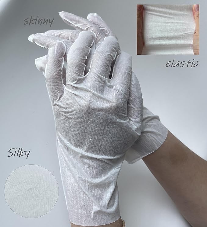 Elastic Skinny Hand Mask, 10 Pairs of Serum-Infused Moisturizing Hand Gloves for Dry and Tired Skin Repair