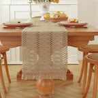 Burlap Boho Table Runner for Home Decor - Image 8