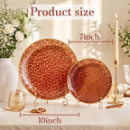 Rubtlamp 60Pcs Amber Plastic Plates - Image 2