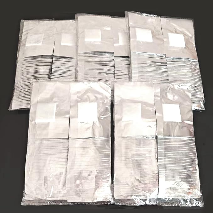 1000PCS Nail Polish Remover Foil Wraps, Nail Polish Remover Wrap with 1.18'' Pre-attached Lint Free Cotton Pads, Foil Wraps Aluminium Soak Off Gel Nail Polish Removal Tool Finger