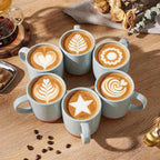 E-far Ceramic Coffee Mug Set of 6, 12oz Stoneware Coffee Cup - Image 4