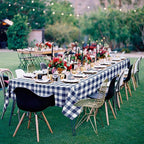 Checkered Tablecloth, 2 Pack, 54 x 80 inch, Stain and Wrinkle Resistant - Image 2