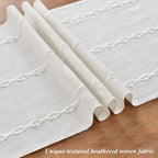 Wracra Rustic Linen Table Runner - Image 3