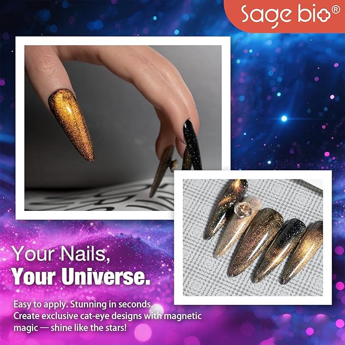 Cat Eye Gel Nail Polish, 15ml Magnetic Gel, High-Gloss, Long-Lasting, Magnetic Stick for DIY Manicures, 3D Effect, Rich & Vibrant Colors, 06