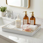 15.8" x 11.8" White Plastic Serving Tray - Image 4