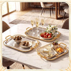 3 Pack Metal Serving Trays - Image 5