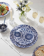 Blue Plastic Plates, Floral Disposable Plates, anniversaries, or holidays. - Image 3