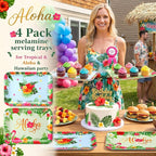 4 Pieces Aloha Serving Trays - Image 5