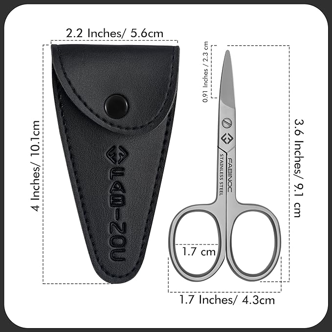 Curved Baby Nail Scissors with Rounded Tips - German Quality Stainless Steel – Safe for Newborn, Toddlers, kids, Children and Diabetic Patients