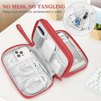 FYY Electronic Organizer, Travel Tech Pouch Bag, Waterproof, Double Layers - Image 5