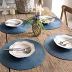 FunWheat Round Braided Placemats Set of 4 Table Mats - Image 6